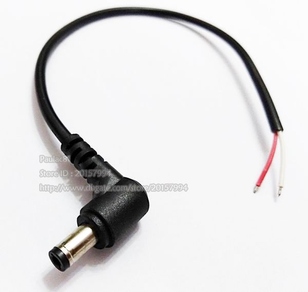 

cables, 90 degree right angled dc 5.5x2.5mm power tip plug jack connector male socket cctv cord cable about 30cm/20pcs