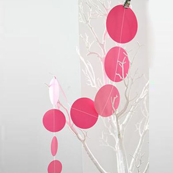 

hanging paper garlands flora chain xmas wedding party decoration round shape