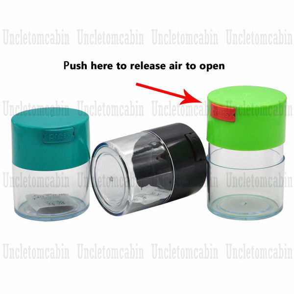3 DIFERENTES Capacidade Vácuo selado frascos de alimentos para fumar para fumar caixa de comprimido de erva termelho recipiente de armazenamento de armazenamento garrafa de garrafa de cozinha