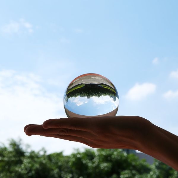 

8 cm crystal ball magic sphere glass globe pgraphy ball crystal craft decoration