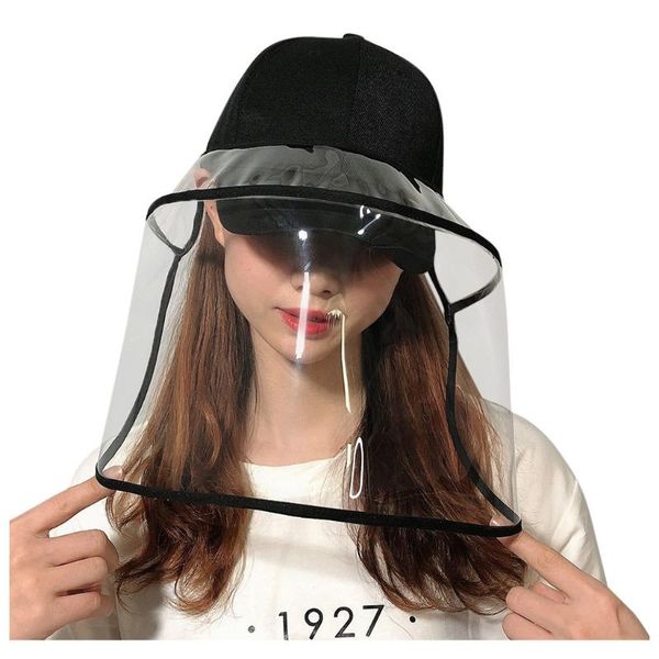 

summer hat sun caps removable anti-fog saliva anti-spitting protective baseball cap dustproof face eye cover protection hats, Blue;gray