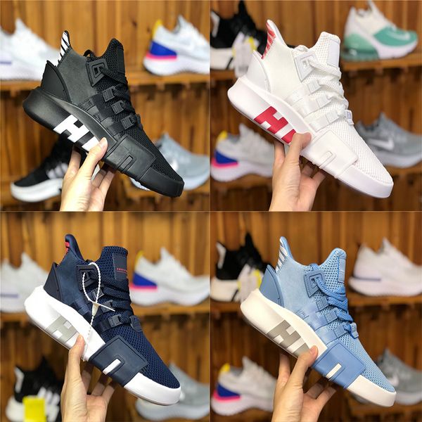 

с оригинальной коробкой EQT Bask Support Future 93 17 Тройные белые черные кроссовки вязаные C