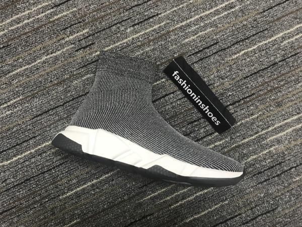 

mens speed mid-trainer sock sneakers boots women red bottoms speed trainer runner outdoors casual flats shoes kanye cc vintage 35-45 l29, Black