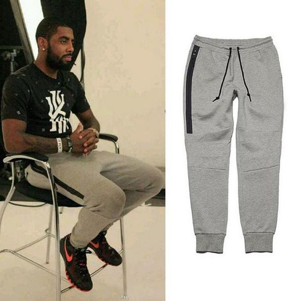 

tech fleece sport pants space cotton trousers men tracksuit bottoms mens joggers tech fleece camo running fast shipping, Black