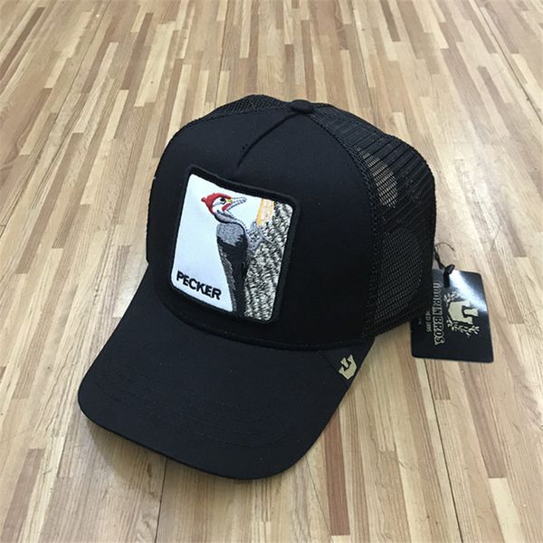 

summer mesh baseball hats embroidery pecker birds caps luxury outdoor sun hat mens golf ball cap women fashion visor mesh hats, Blue;gray