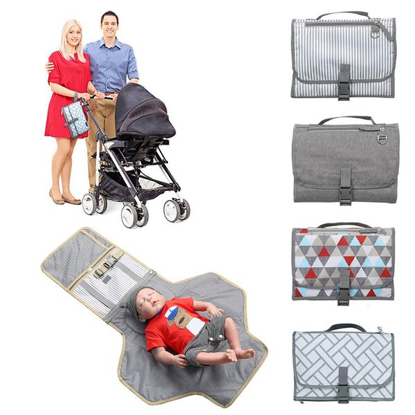 Baby Portable Pieghevole Lavabile Compatto Viaggio Pannolino Pannolino Fasciatoio Tappetino per bambini impermeabile Cambia tappetino per bambini Cura del bambino