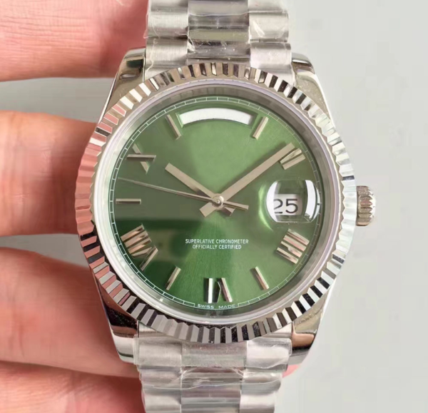 

7 color men luxury watche day date 40mm 228239 green roman dial 228206 pre ident wi cal 3255 movement automatic men fa hion wri twatch