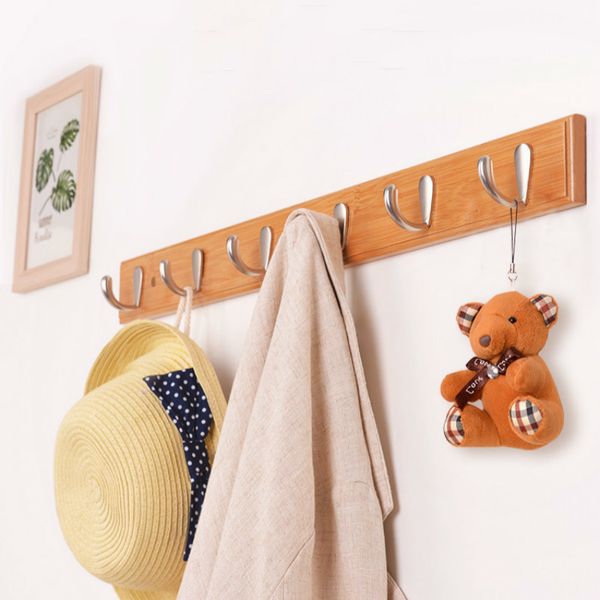 

door behind the hook hanger wall hanging door on the wall strong sticky hook stickers nail-punching clothes towel