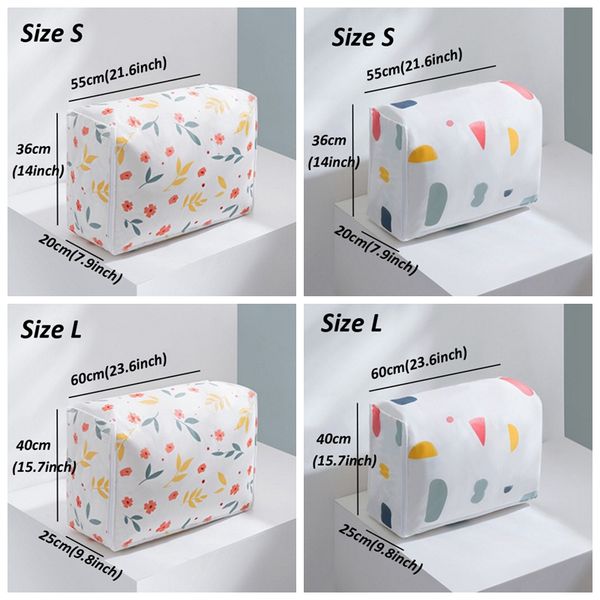 

fashion print quilt storage bag closet quilts clothes organizer pouch large capacity quilt proof dust bag waterproof quilts bags vt0950