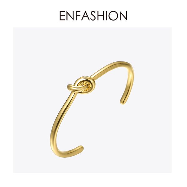 

enfashion оптовая продажа узел манжеты браслет manchette розовое золото цвет браслет для женщин браслеты браслеты pulseiras y19051002, Black