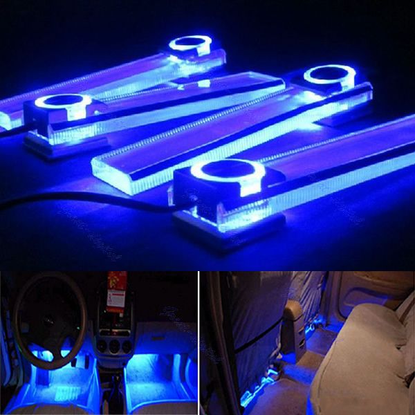 

12v 4 in 1 car charge led interior decoration floor lamp decorative light