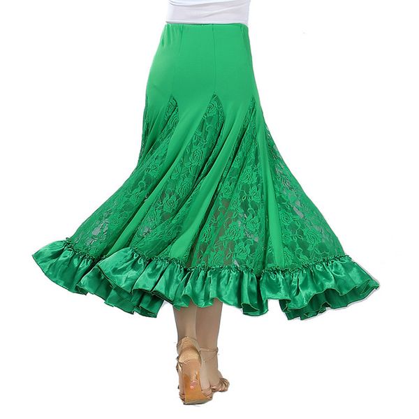 

women ballroom dance competition skirt ballroom dance dress modern show clothing waltz latin tango skirts, Black;red