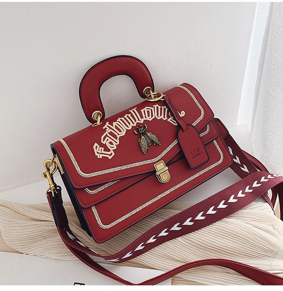 

2019 designer leather shoulder messenger plain bags cross body purse women female miduo/12
