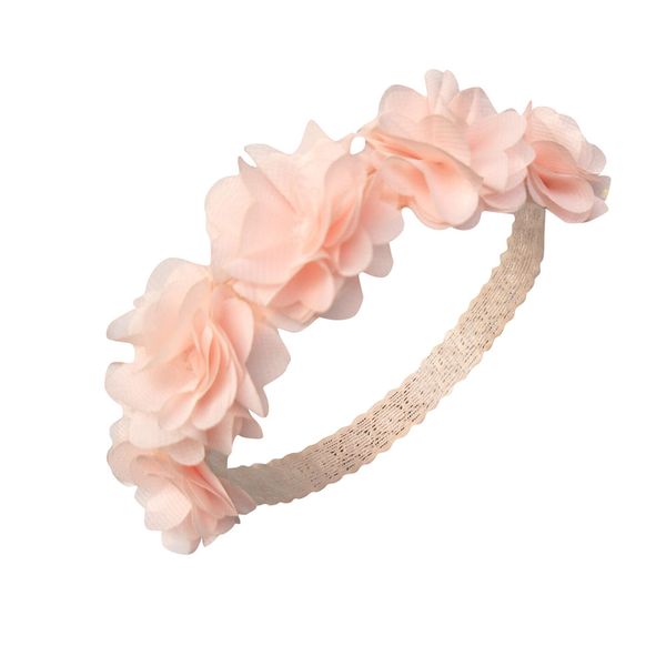 

1 pcs casual baby headband solid color turban knotted accessories lace flowers hair band girls baby hair accessories #bl5, Slivery;white