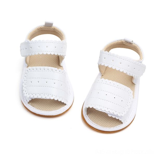 

girls toddler baby pu leather sandals sandal shoes girl anti-slip soft sole crib shoes summer hollow out sandals for girls gift, Black;red
