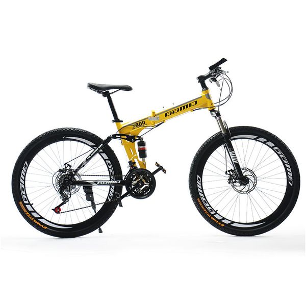 

folding mountain bike double shock absorption for adult
