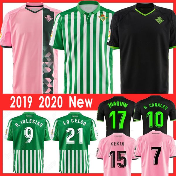 

9 a. barragÃ¡n 5 bartra betis thai 19 20 royal betis soccer jersey juanmi mandi maillot de foot fekir joaquin football shirt real, Black;yellow