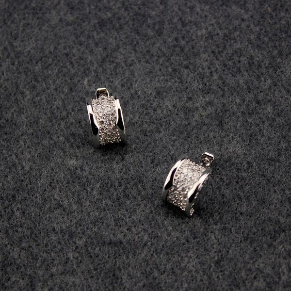 

silver earring women valentine's day jewelry womens small diamond stud earrings, Golden