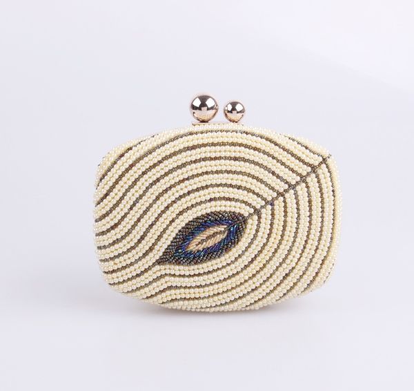 

vintage pearl lady european beauty shoulder bag hand bag mini box evening clutch