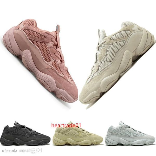 

2019 500 desert rat blush 500s salt super moon yellow utility black pink mens running shoes for men women sports sneakers designer size 5-11