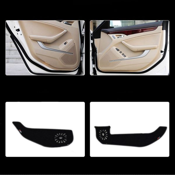 

4pcs fabric door protection mats anti-kick decorative pads for cts 2010-2015