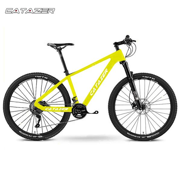 

catazer carbon mountain bike 17"/19"21" with carbon fiber frame 27.5er wheelset 20 speeds profession mtb disc brake bike