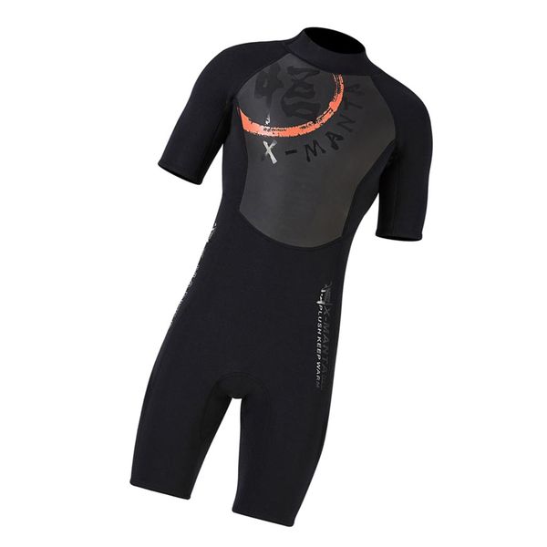 

1piece men 1.5mm diving wetsuit one-piece short sleeve wet suit jumpsuit