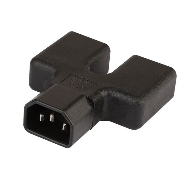 

absf iec320 c14 male to c19 female ups- pdu apc server power extension adaptor plug convert socket black copper us plug