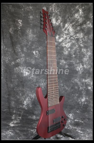 

Звездное 10 струнных Электрическая бас-гитара YL-10bR Matt Metal Red Hardware Fixed Bridge липа Body