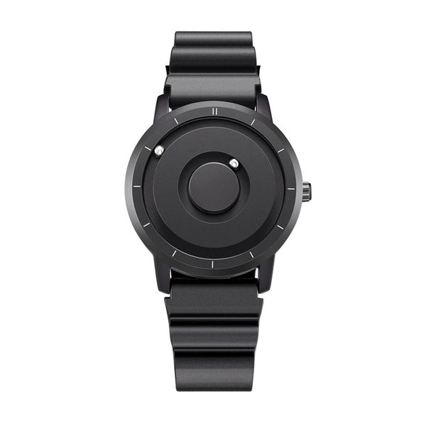 

2019 new men's watch simple fashion personality ball magnet watch men's sports waterproof quartz relogio masculino, Slivery;brown