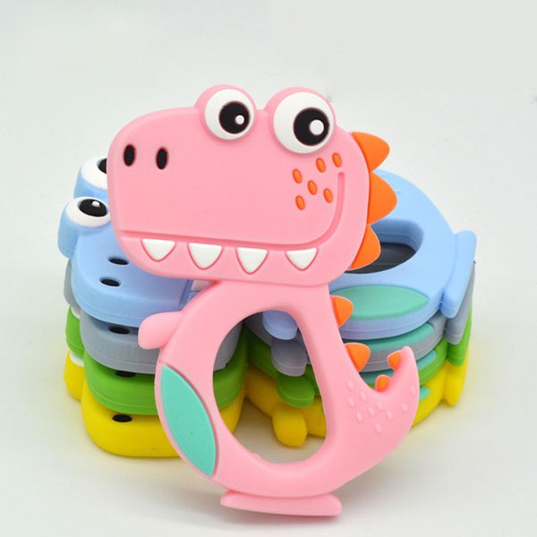 

силиконовые прорезыватели для зубов динозавров пищевой прорезывания зубов кулон diy соску клип аксессуары детские кормящих силиконовые бусы