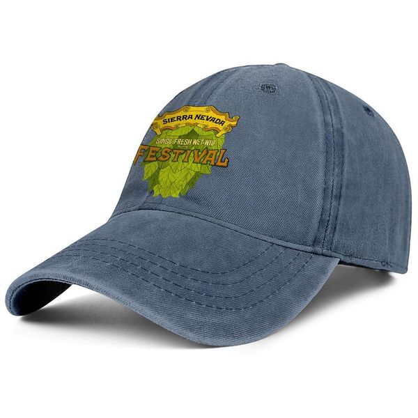 

sierra nevada pale ale beer festival denim baseball cap custom fashion personalized classic hats chantey session ceek hop harvest, Blue;gray