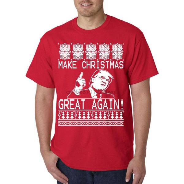

сделать рождество большой снова футболка президент дональд америка xmas gift 2020 новый 2020 hot summer, White;black