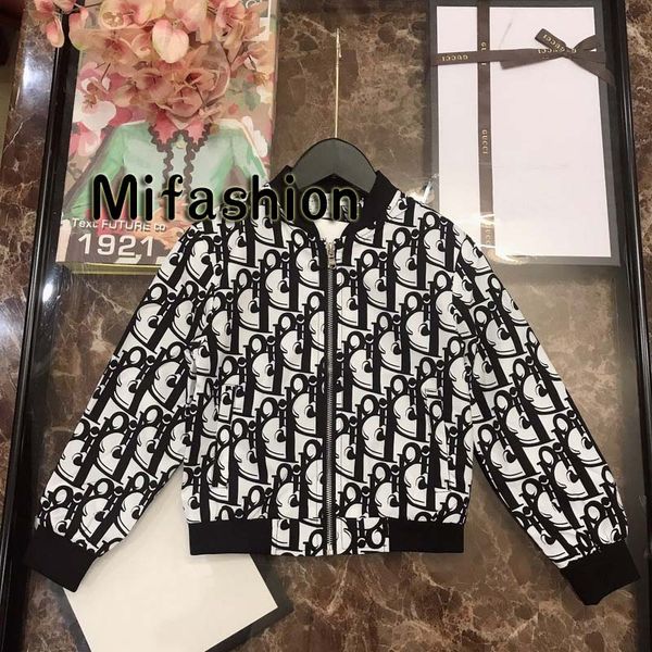 

Kid de igner clothing 2019 new pari allover print luxury jacket fa hion ca ual port tyle weat hirt boy and girl ba eball jer ey
