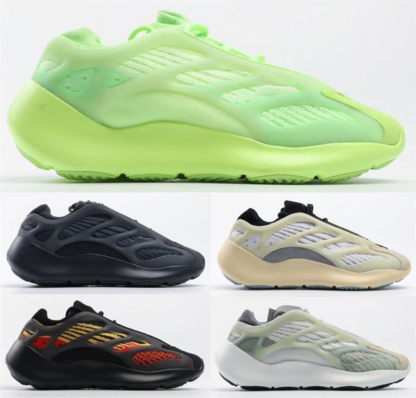 

700 v3 azael alvah white red green glow in the dark kanye west designer shoes men women running shoes trainer sneakers size 36-45