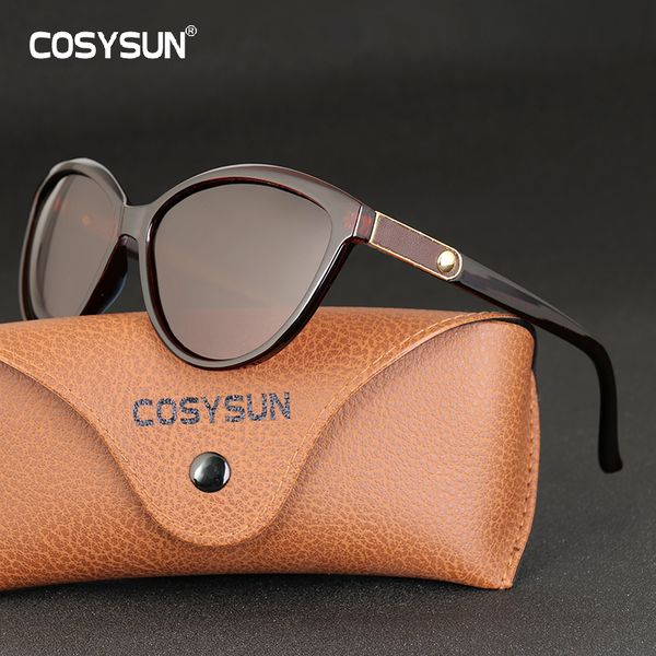 

2020 women sunglasses polarized cat eye lady vintage sun glasses female driving eyewear, White;black