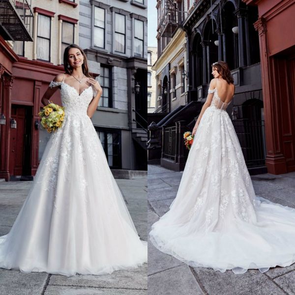 

2020 kitty chen boho wedding dress a line backless applique lace beach vestidos de novia appliqued custom made bohemia wedding dresses, White