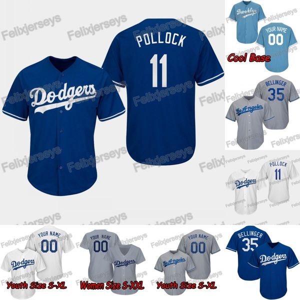 

Lady Youth Men 11 A.J. Pollock Los Angeles Kershaw Justin Turner Cody Bellinger Max Muncy Dodgers Joc Pederson Corey Seager Hernandez Jersey