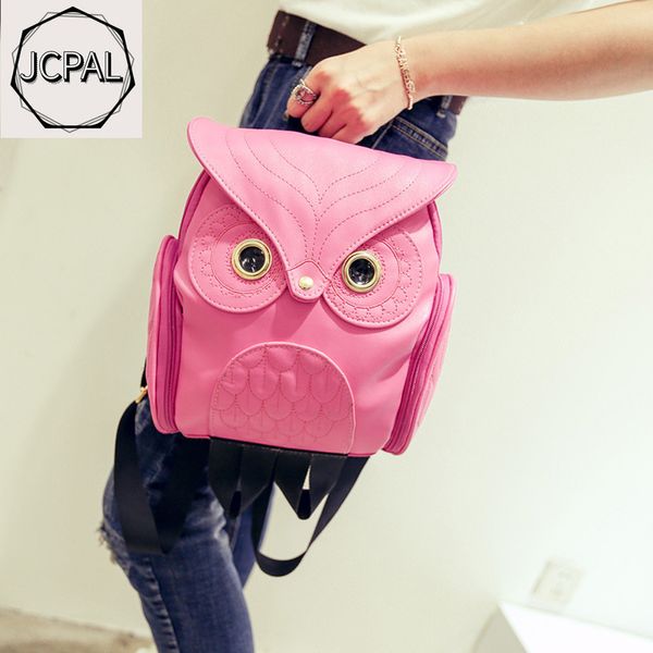 

korean pu embossed owl backpack new women's cartoon animal backpack travel trend school bags for teenage girls