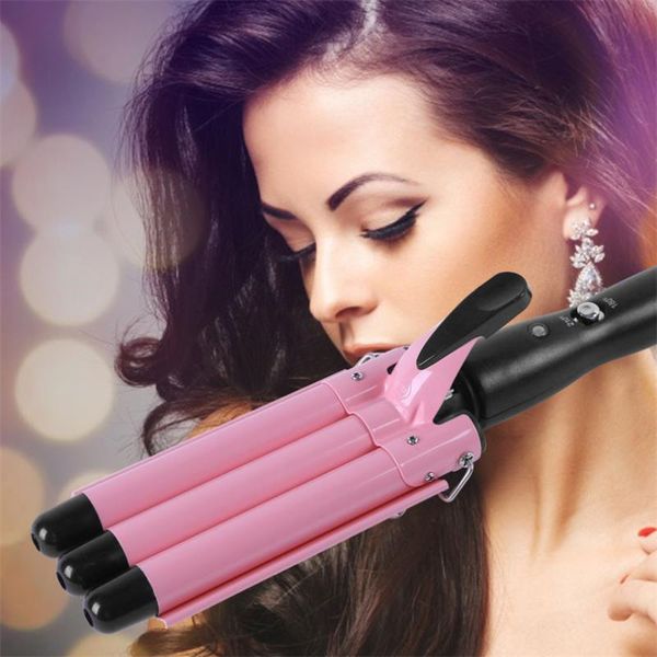 

professional 20-32m automatic curling iron splint ceramic hair curler triple curling iron big wave curlers styling tools 20#824