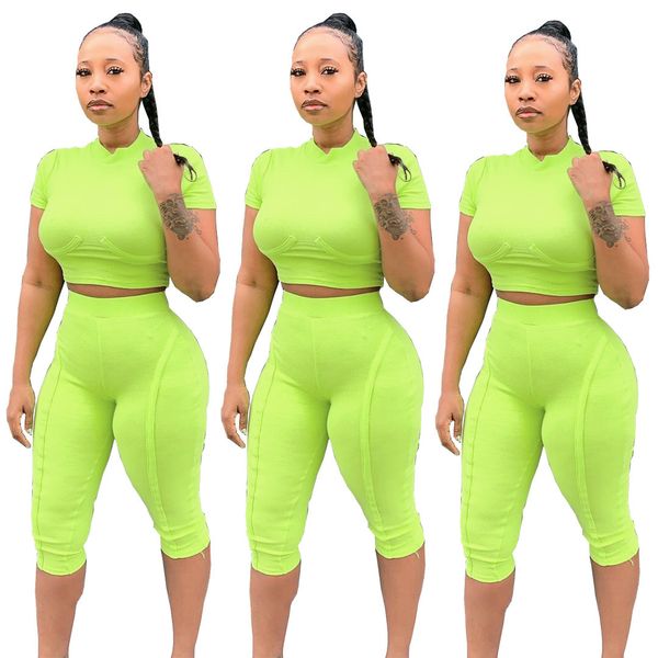 

womens designer l8080 casual solid color two-piece set 1y0w, White