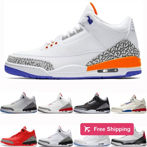 

new arrival jumpman basketball shoes knicks rivals designer mens sport sneaker black white cement pure white qs katrina size 7-13
