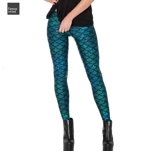 

рыба леггинсы milk 2019 digital mid печати женщины mermaid масштаб плюс размер black metallic геометрическая stretch legging pant для женщин
