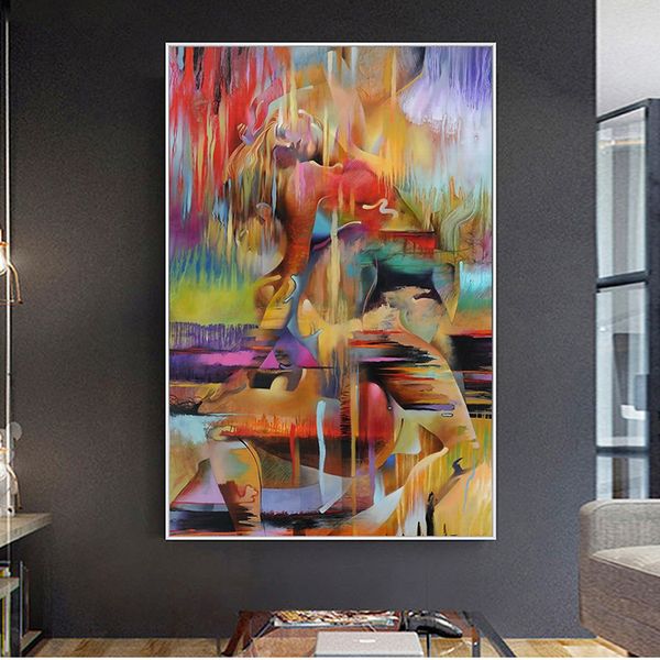 

modern abstract art oil painting watercolor art canvas painting wall art for living room home decor (no frame