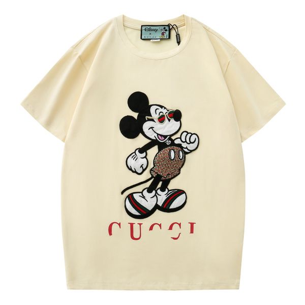 

0501 дизайнерские футболки для женщин и мужчин унисекс шеи экипажа короткий рукав хлопок пары футболку 1: 1 копия высокого качества диких лу, White