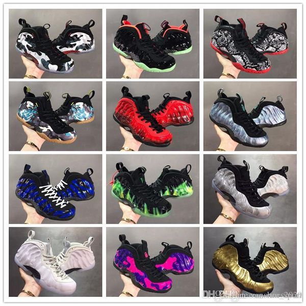 

new penny hardaway foam one vandalized usa doernbecher purple camo mens basketball shoes foams trainers fashion casual sneakers size 40-47
