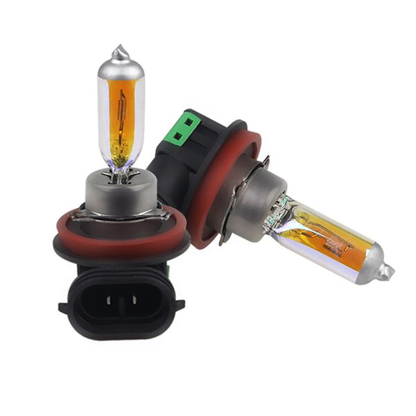 

2pcs 12v 2300k golden yellow h11 55w halogen bulb h11 auto lamp car headlight fog lights super bright halogen bulbs 55w