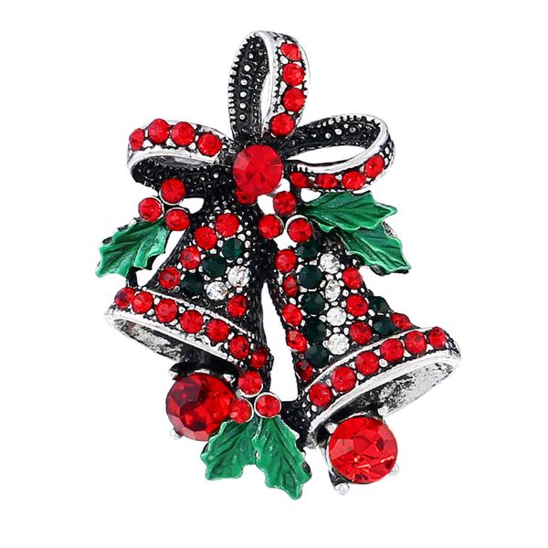 

брошь бант ювелирные изделия рождество rhinestone прекрасный стильный, Gray