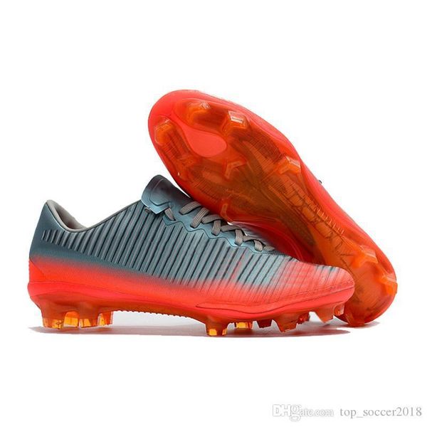 

original low grey orange cr7 soccer cleats mercurial superfly fg v sx neymar kids soccer shoes cristiano ronaldo children football boots