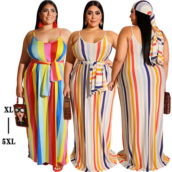 

xl, 2xl, 3xl, 4xl, 5xl мода полосатый sling sexy straight платье с поясом дизайн длинная юбка из двух частей моды sexy высокой талией дизайн, White;black